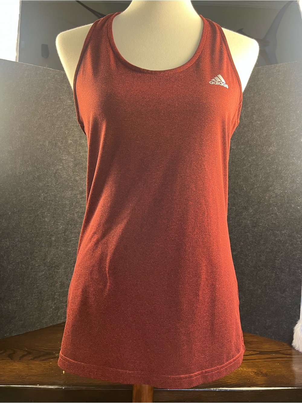 LIKE NEW adidas climalite Women’s Rust Orange/red  Racerback Tank